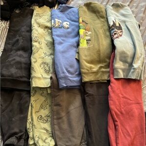 5 Boys Sweatsuits | All sweatpants are size 4T | A few tops are size 5T